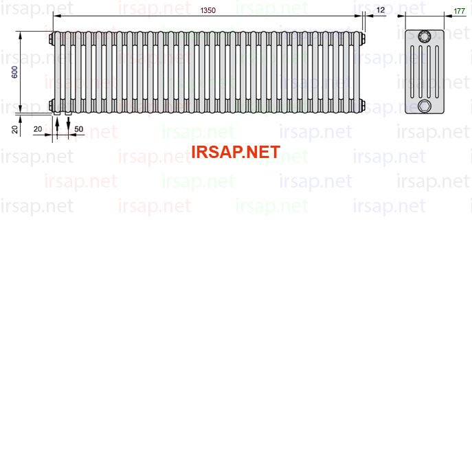 Радиатор IRSAP Tesi 50600/30 T18 CL 01